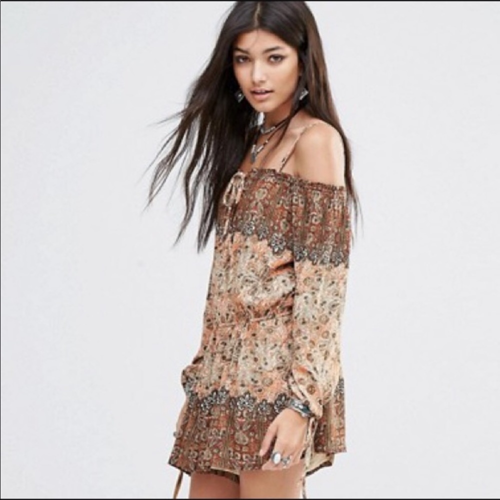 Free People Off The Shoulder Romper